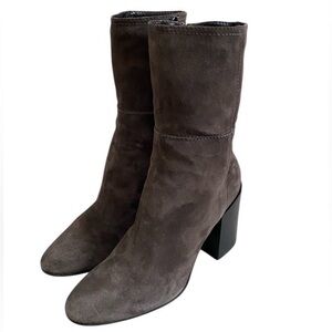 Aquatalia Fabriana suede stitched boots